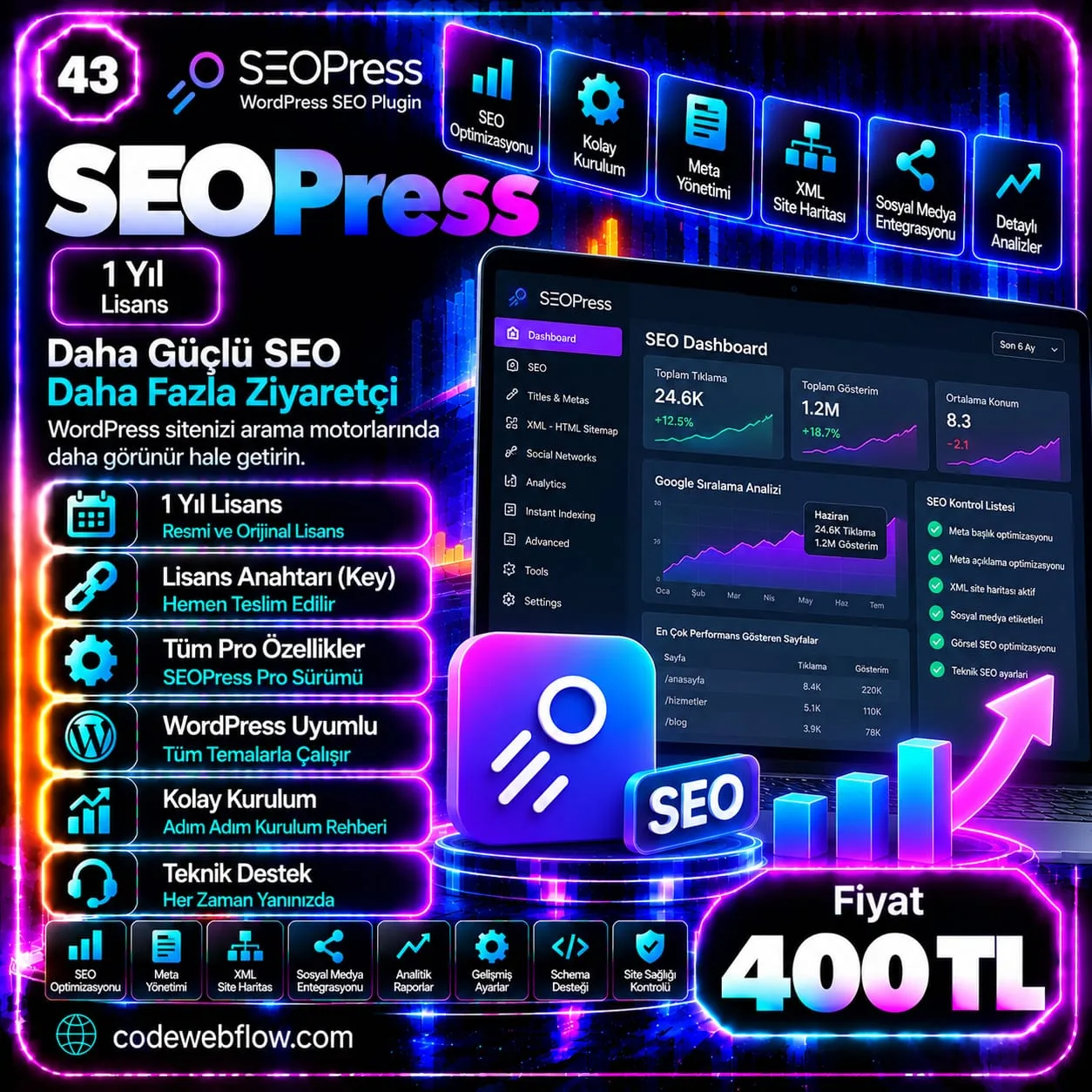 SEOPress Pro - 1 Yıl