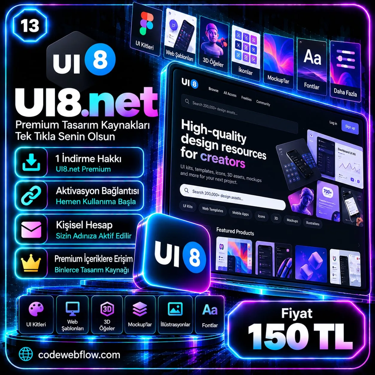 UI8.net Premium - 1 İndirme