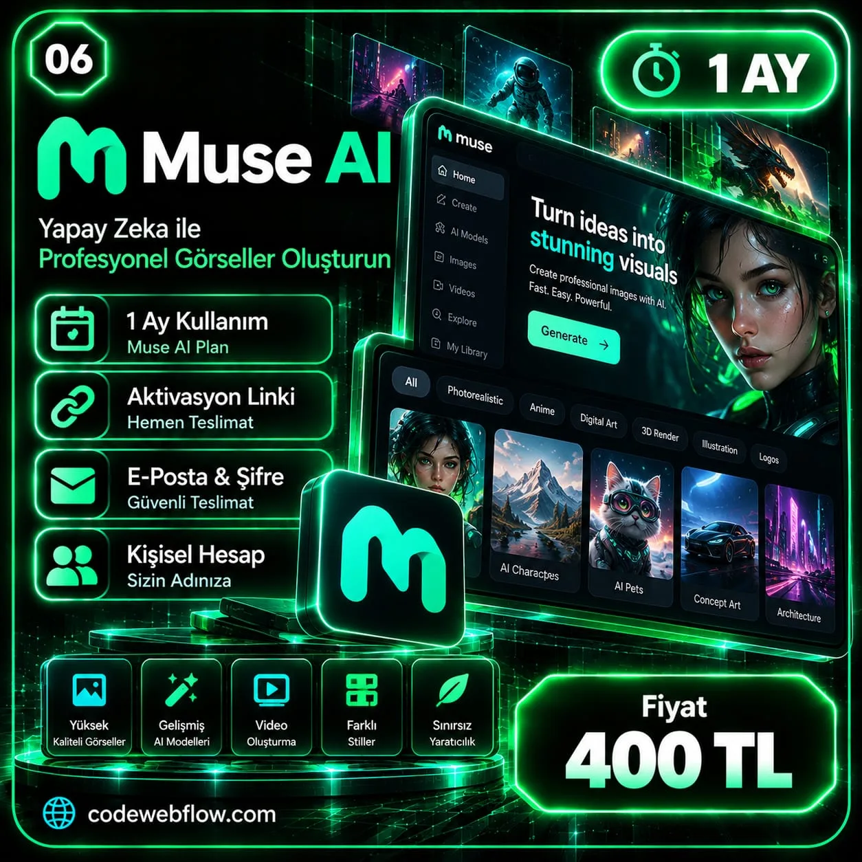 Muse AI - 1 Ay