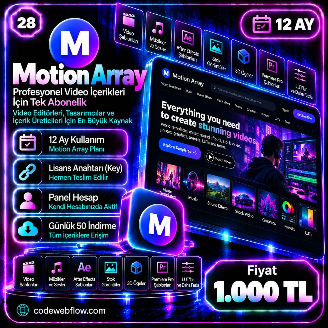 Motion Array - 12 Ay