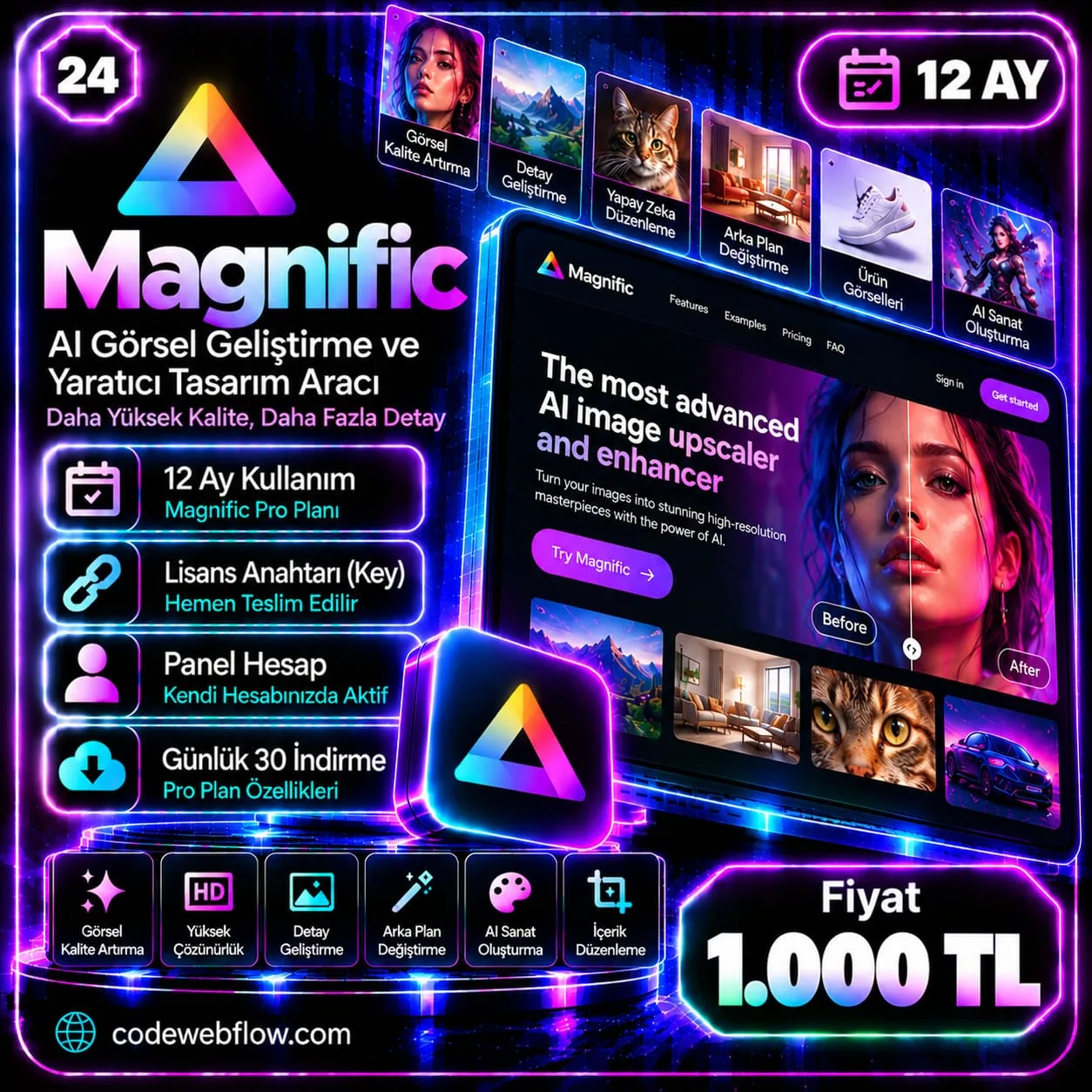 Magnific Pro - 12 Ay