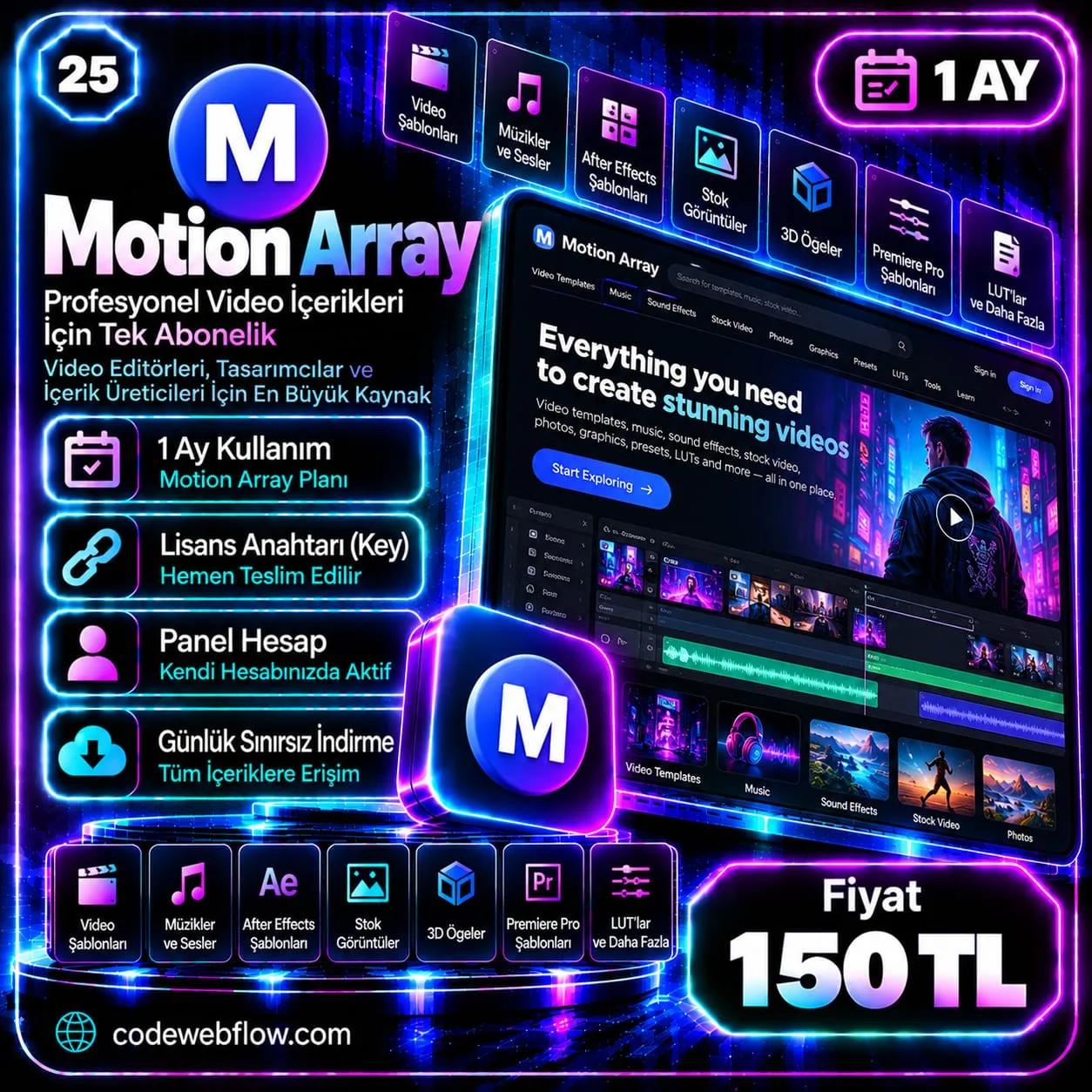 Motion Array - 1 Ay