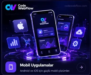 Code WebFlow mobil uygulama tasarımı ve geliştirme hizmeti.